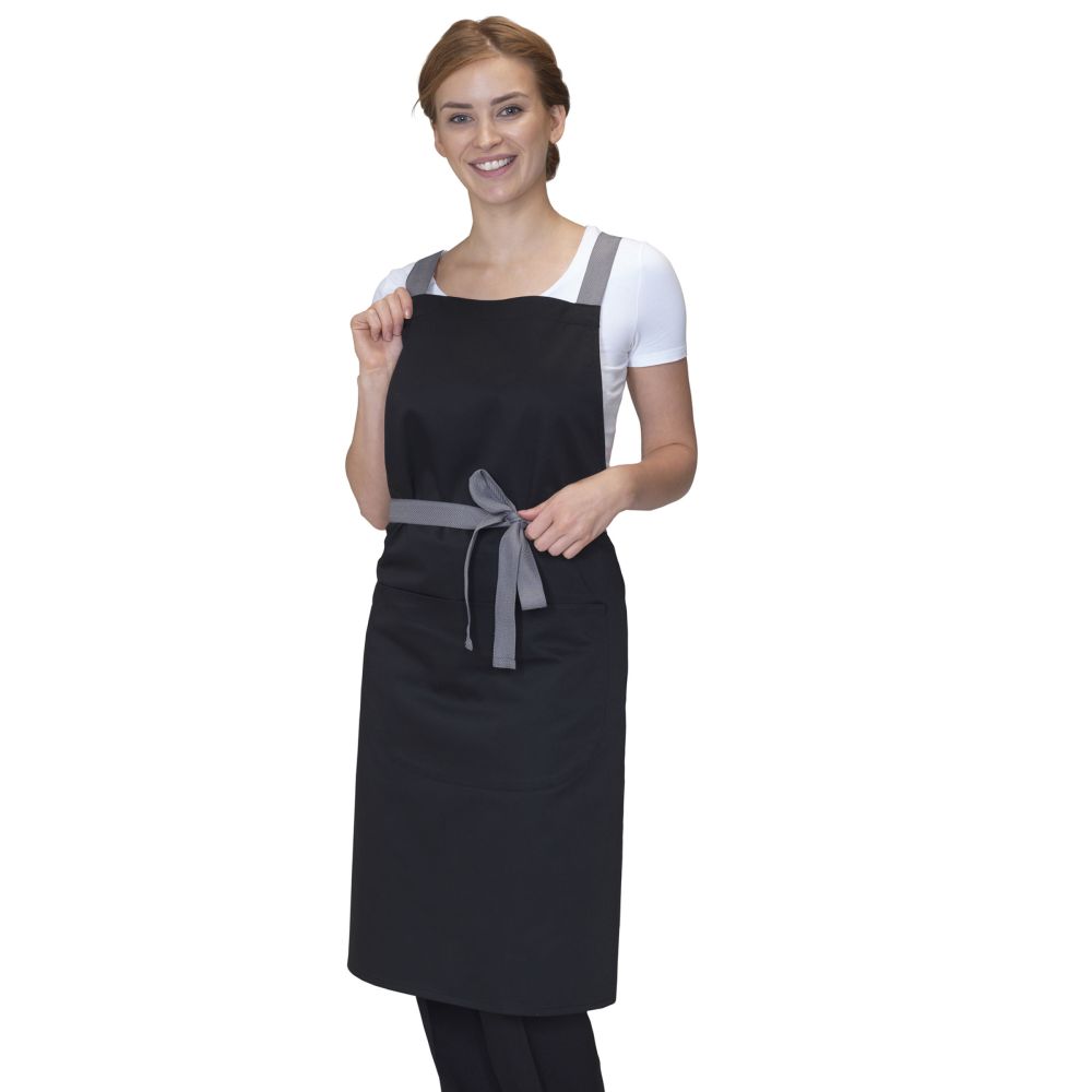 Dennys Cross Back Bib Apron
 DP130
