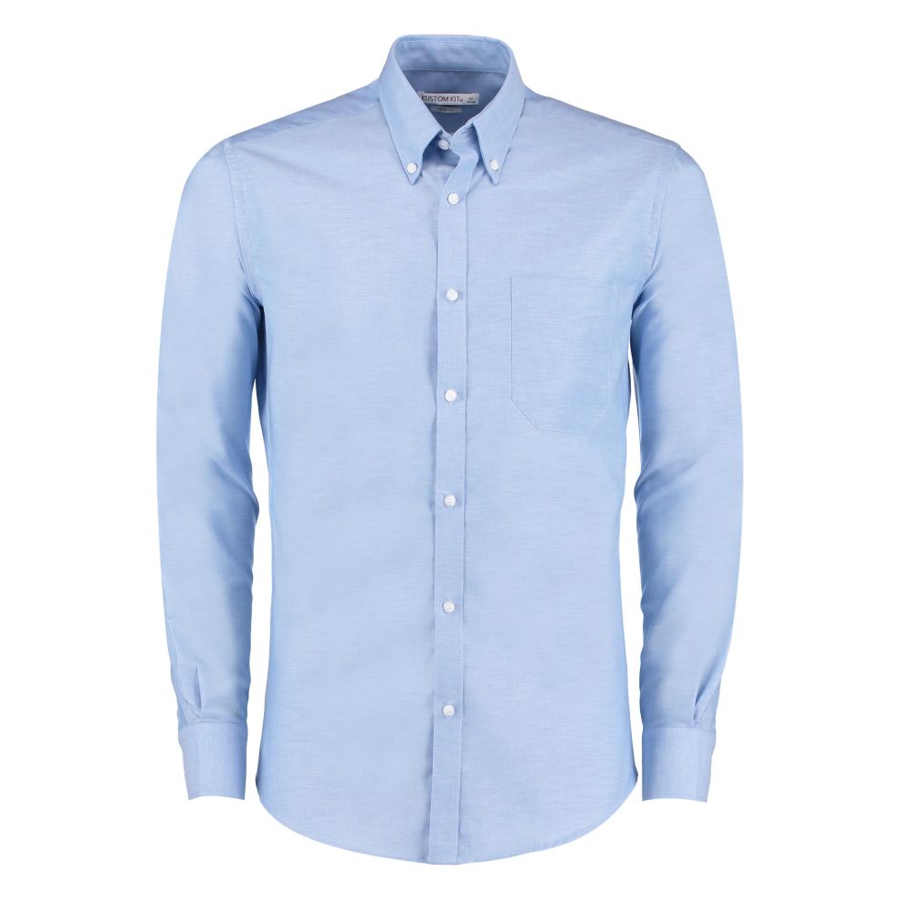 Kustom Kit Slim Fit Long Sleeve Workwear Oxford Shirt
 KK184