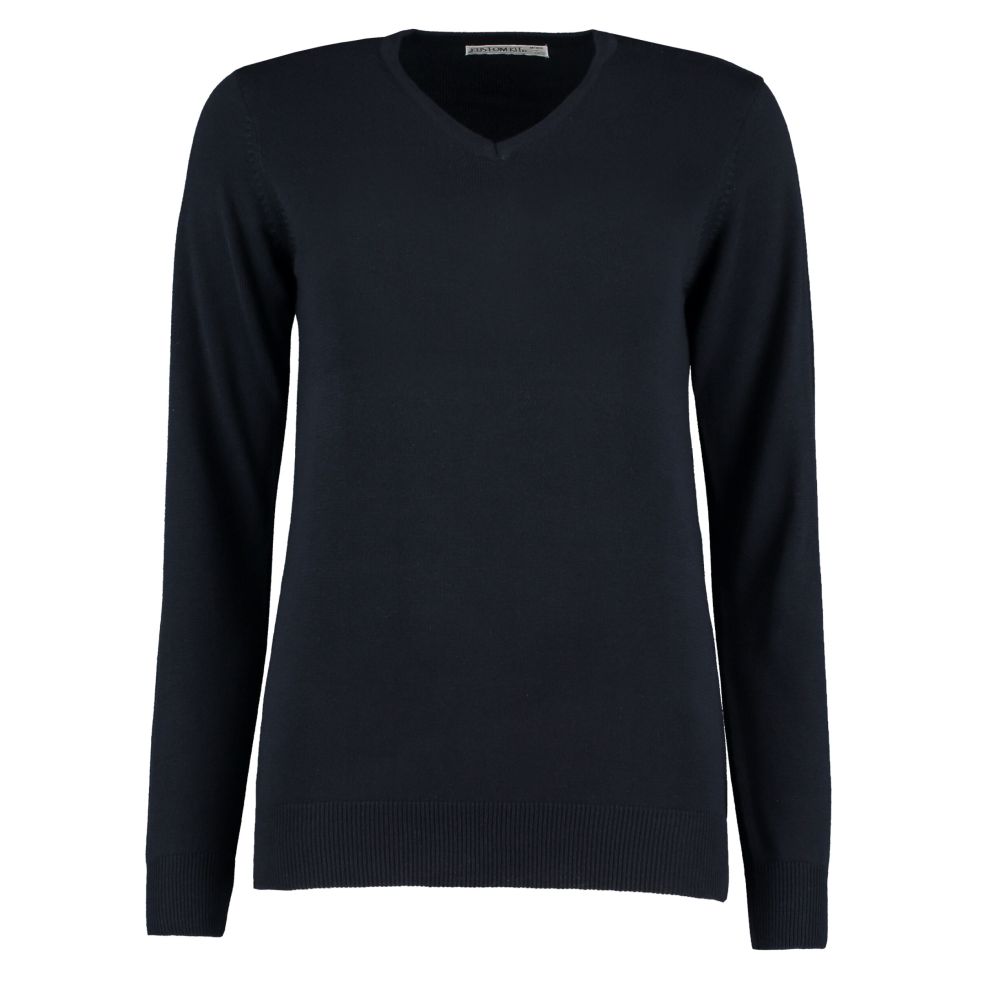 Kustom Kit Regular Fit Arundel Long Sleeve V-Neck Sweater KK353