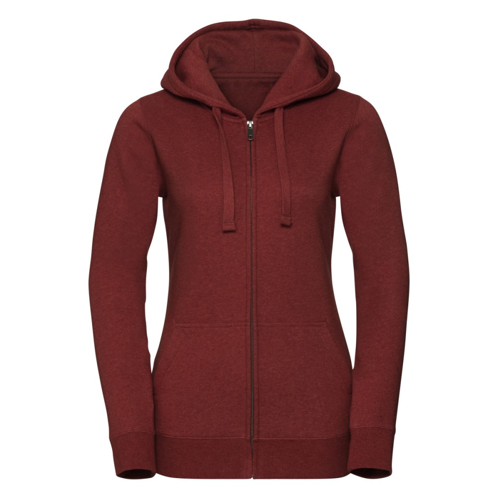 Russell Ladies' Authentic Melange Zipped Hood Sweat R263F