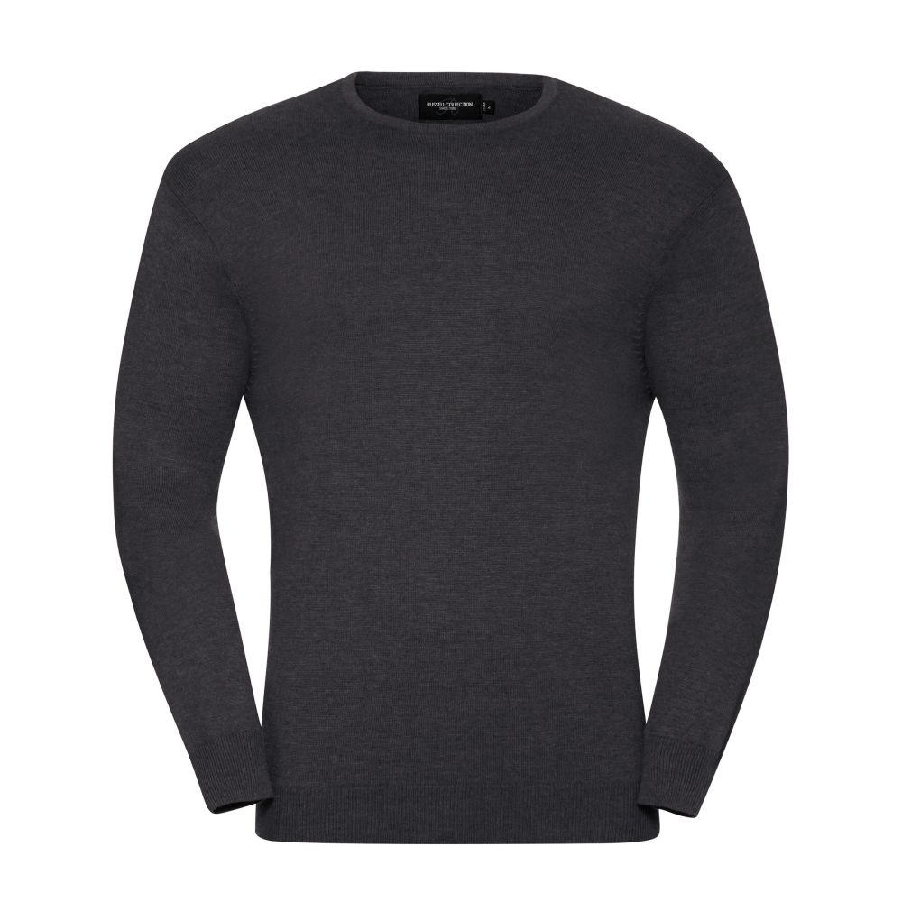 Russell Collection Men's Crew Neck Knitted Pullover R717M