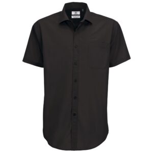B&C Collection Men's Smart Short Sleeve Poplin Shirt SMP62