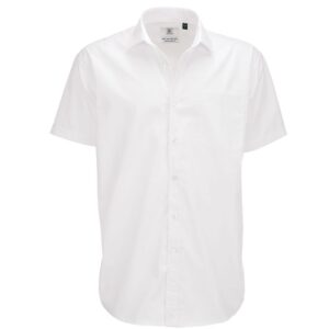 B&C Collection Men's Smart Short Sleeve Poplin Shirt SMP62