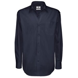 B&C Collection Men's Sharp Long Sleeve Twill Shirt SMT81