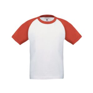 B&C Collection Kids Short Sleeve Baseball Tee TK350