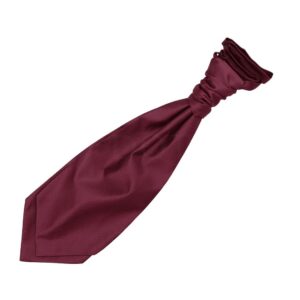 DQT Solid Check Pre-Tied Ruche Cravat Adult