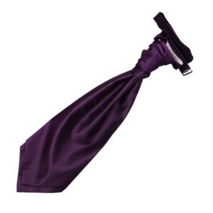 DQT Solid Check Pre-Tied Ruche Cravat Adult