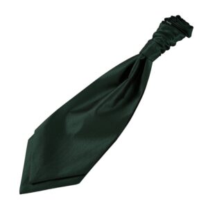 DQT Solid Check Pre-Tied Ruche Cravat Adult