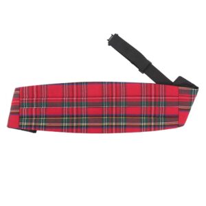 DQT Tartan Red Royal Stewart Cummerbund Youth (7-12 Years)