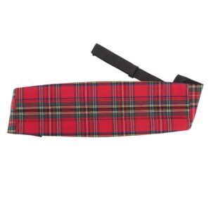 DQT Tartan Red Royal Stewart Cummerbund Adult