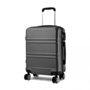Kono ABS Sculpted Horizontal Design 20 Inch Cabin Luggage K1871-1L GY 20