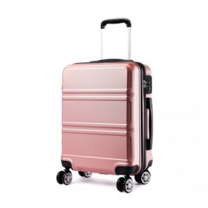 Kono ABS Sculpted Horizontal Design 20 Inch Cabin Luggage K1871-1L NE 20