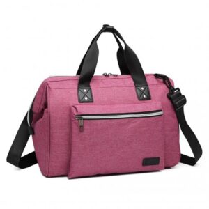 Kono Maternity Baby Changing Bag Shoulder Travel Bag Pink E1802 PK